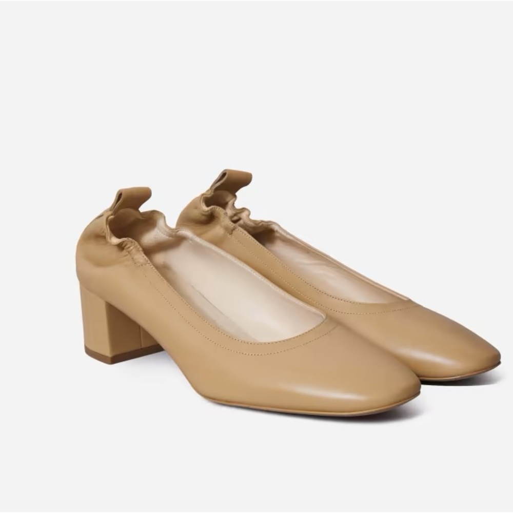 Everlane Day Heel, Light Taupe, 7.5